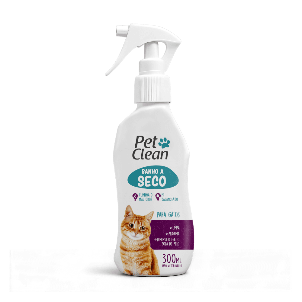 Banho a Seco para Gatos Pet Clean 300ml