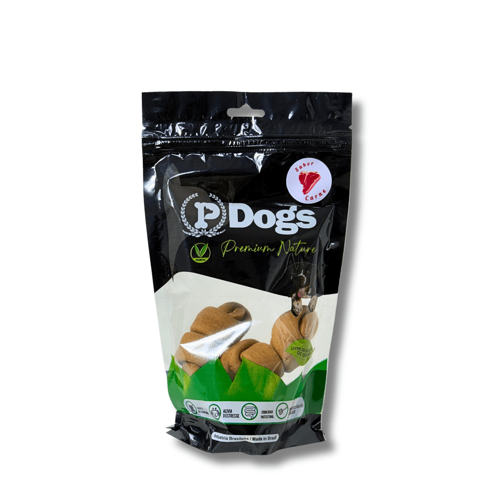Osso Nó Carne 3–4 — 3 unidades, snack para cães da P Dogs