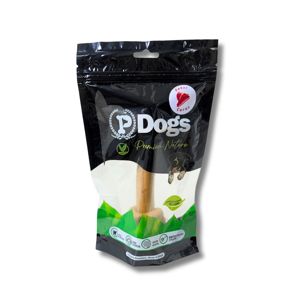 Osso Nó Carne 7–8 — 1 unidade, snack para cães da P Dogs
