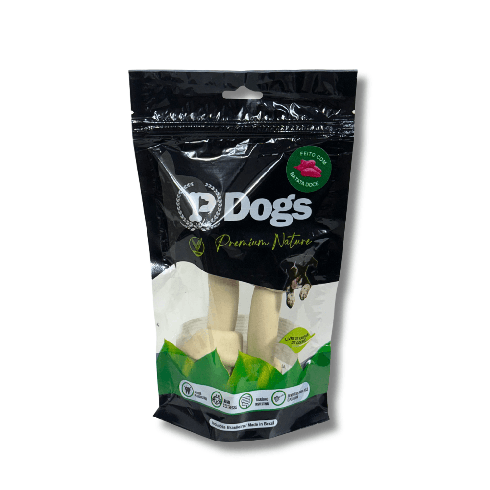 Osso Nó Integral 4–5 — 2 unidades, snack para cães da P Dogs